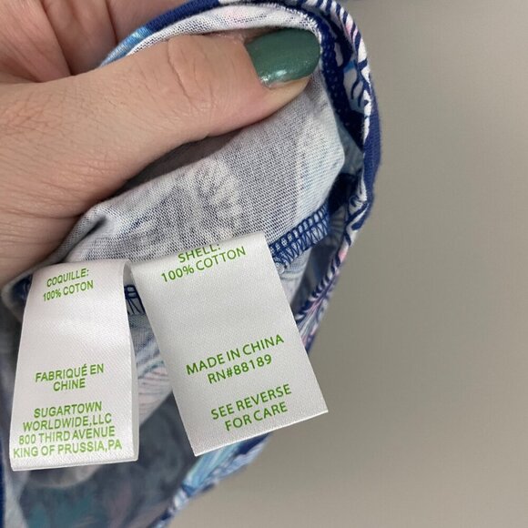 Lilly Pulitzer Bay Dress Lapis Lazuli Your Biggest Fan Size Medium - Picture 4 of 7